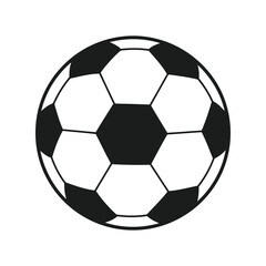 Fototapeta premium Classic soccer ball illustration football sport equipment team game gear outdoor activity icon