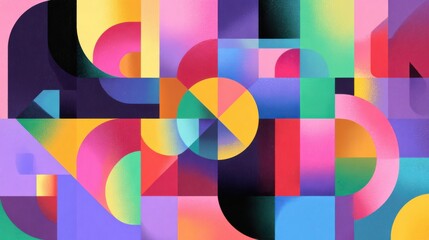 Obraz premium abstract geometric colorful design