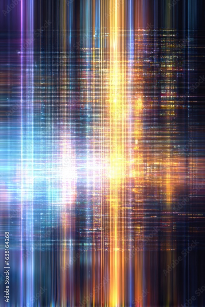 Poster abstract light trails background with vibrant colors and dynamic motion for modern designs