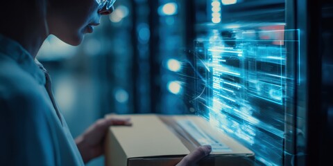 Data Analysis of Package Delivery with Augmented Reality Interface in Logistics and E-commerce Operations