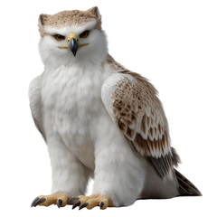 Fototapeta premium Majestic Powerful Eagle with Striking Features Perched Ready for Flight in a Natural Environment