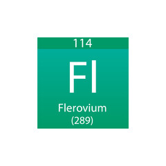 Rg Roentgenium  Chemical Element Periodic Table. Simple flat square vector illustration, simple clean style Icon with molar mass and atomic number for Lab, science or chemistry class.
