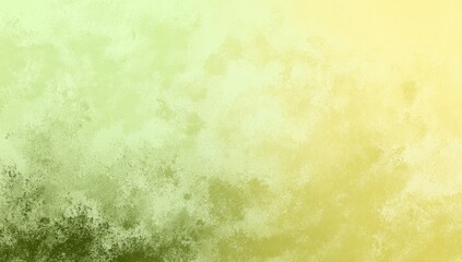 Abstract painted background in muted greens and yellows