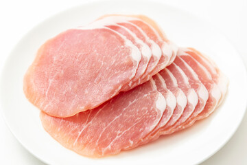 生ハム　白バック