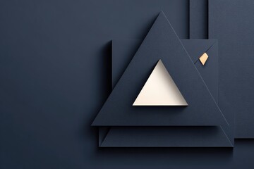 Dark navy triangles and squares