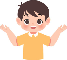 little boy showing ok sign