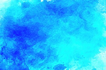 Abstract watercolor wash of varying shades of blue