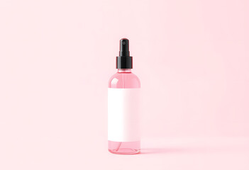 Dropper Bottle Mockup in Pink Theme