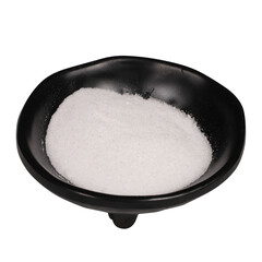 black frying pan with sugar