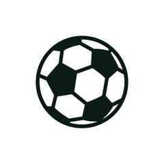 Fototapeta premium clean football ball icon minimalist vector design