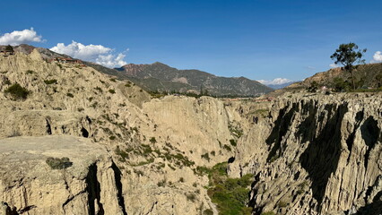 Cliff Area of Moon Valley in La Paz