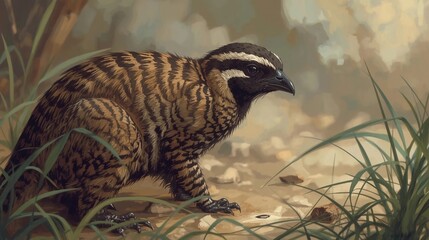 Obraz premium meerkat on the ground