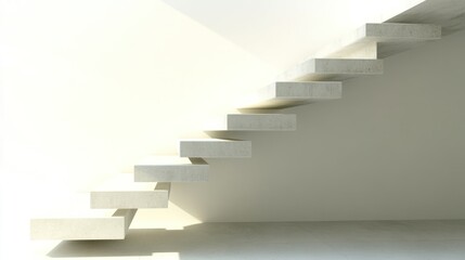 Modern Minimalist Concrete Staircase Design: Ascend to Success