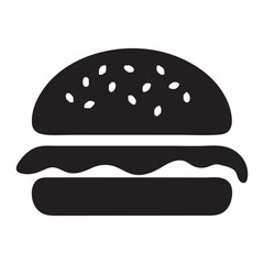 Delicious hamburger icon. vector illustration EPS 10.