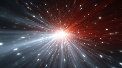 A captivating image capturing the essence of light and motion, depicting cosmic energy and vastness of space.