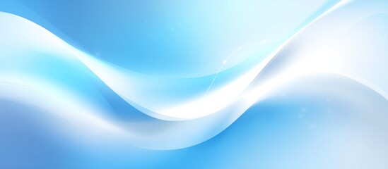 Blue and White Wave Abstract Background for Digital Design