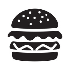 fast food hamburger icon. vector illustration EPS 10.