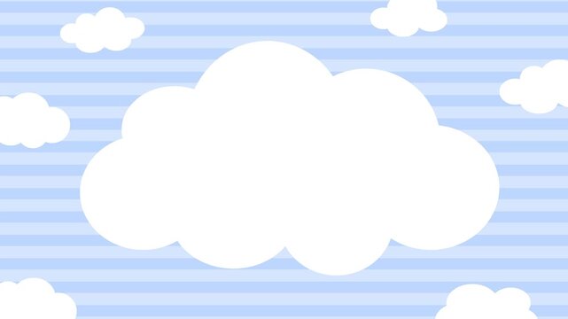 Cute and pop cloud and sky background
