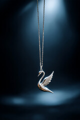 gold chain on black background