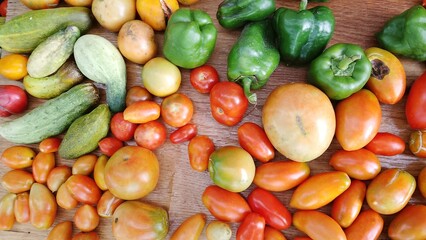 fresh vegetables on the market