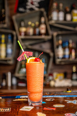 alcohol drinks at bar