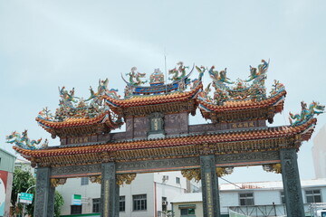 Fototapeta premium Anping Kaitai Mazu Temple or Kaitai Tianhou Temple in Tainan, Taiwan - 台湾 台南 安平開臺天后宮 または 安平媽祖寺