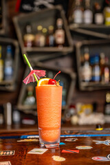 alcohol drinks at bar