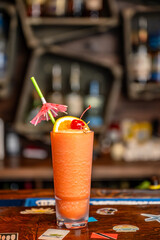 alcohol drinks at bar