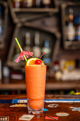 alcohol drinks at bar