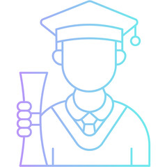 Gradient Student Scholarship Icon