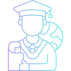 Gradient International Scholarship Icon