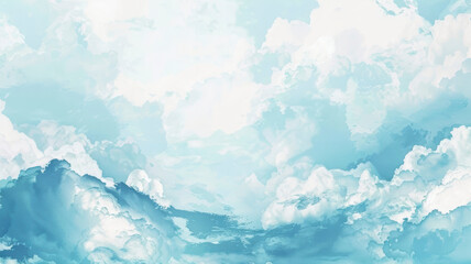 Obraz premium Pastel Sky & Mountain Landscape