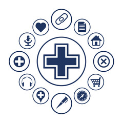 Obraz premium Minimal Solid Plus Icons – Add, Create, New, More, Copy, Positive, Augment & Zoom Vector Symbols for UI/UX, Websites, Presentations & Print Materials