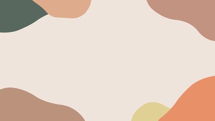 Cute brown shaped frame