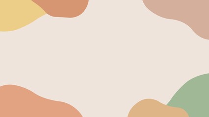 Cute brown shaped frame