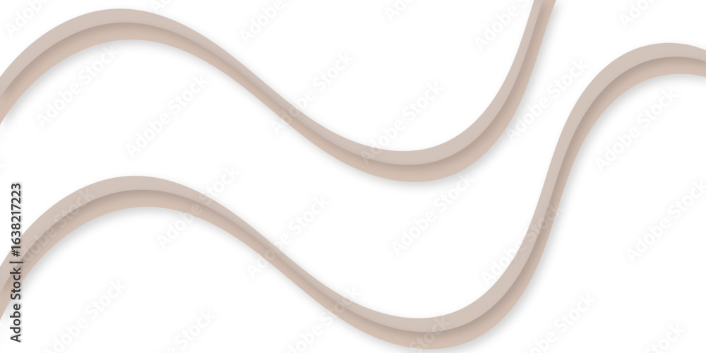 Aufkleber a minimalist abstract background featuring flowing, wavelike layers of soft beige and white shapes w