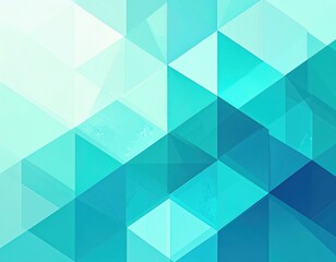 Abstract Geometric Pattern Background In Teal And Light Blue