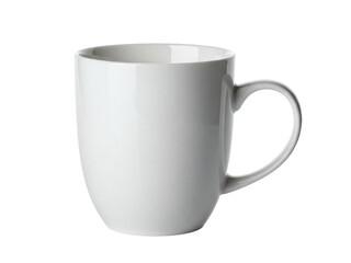 empty mug on transparent background.