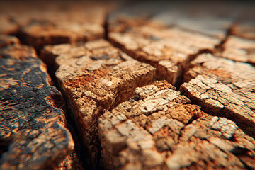 Obraz premium Texture of dark cork surface