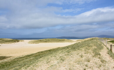 Gorgeous White Sand Beach with Machair Growing