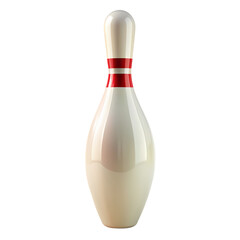 A Single Bowling Pin Ready for the Strike