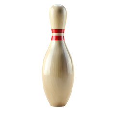 Single Bowling Pin A CloseUp View