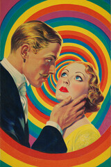 man seeing in women in love beautiful