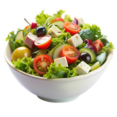 Fresh Mediterranean Salad in a Bowl