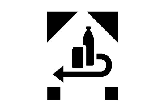 Pfandflaschen Deposit Logo freigestellt ohne Hintergrund