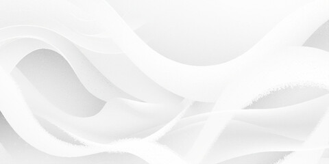 Abstract background featuring soft, overlapping curves in a monochromatic palette of white and gray, with a faint glitter effect.