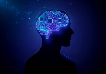 Artificial intelligence ai brain technology digital mind machine learning innovation concept tech future