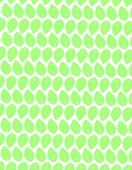 seamless background with green leaves
