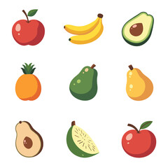 set of fruits
