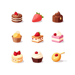 set of cakes